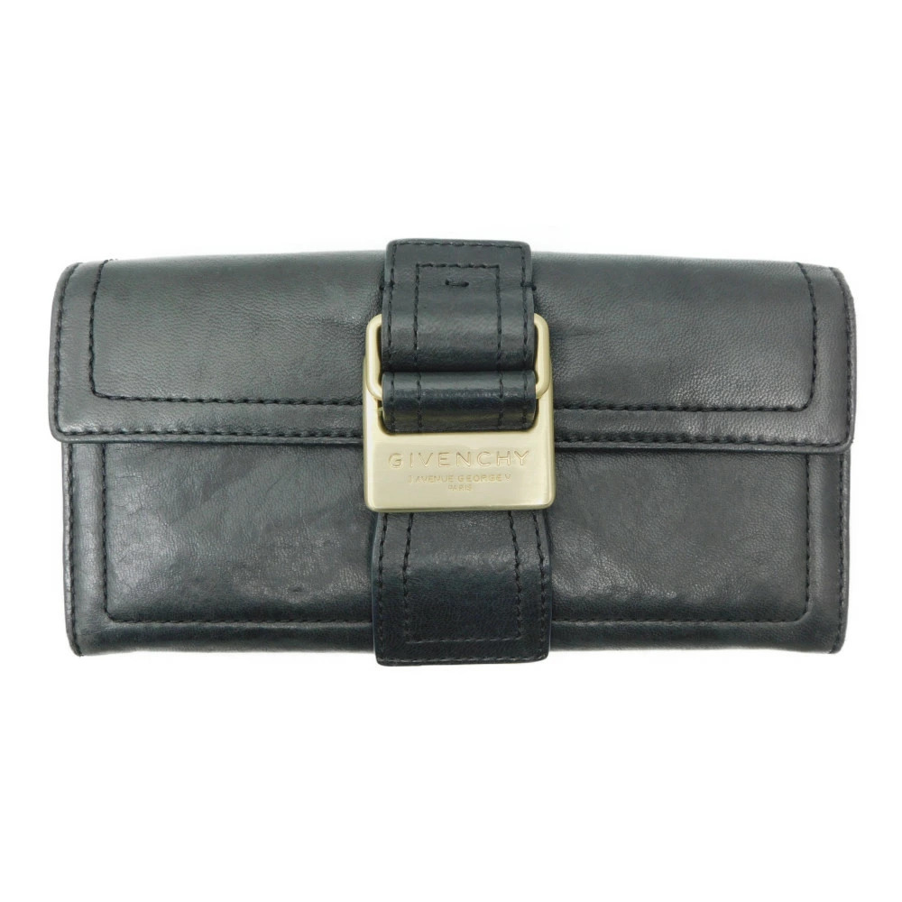 GIVENCHY Leather Long Wallet Black Packaging - Picture 1 of 10